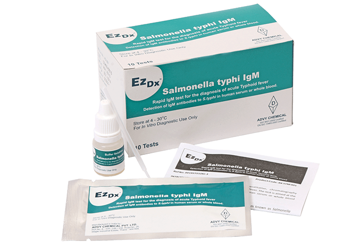 EzDx Salmonella Typhi IgG or IgM